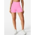 thumbnail image 5 of High Waist No Front Seam Workout Shorts for Women - Tummy Control Butt Lifting Gym Yoga Biker Shorts with Hidden Scrunch, 5 of 6