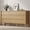 Beige, variant on HOUROM Dresser for Bedroom,6-Drawers,47" Wide Farmhouse Large Dressers & Chest,4 Solid Wood Legs,TV Stand, Storage Organizer Furniture for Bedroom(Oak)