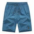 thumbnail image 7 of EOYWHK Denim Shorts with Pockets Elastic Waist Mens Casual Shorts Soft Lightweight Breathable for Casual Lounge Home Active Wear Sky Blue, Size XL, 7 of 7
