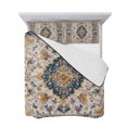 thumbnail image 7 of Boho Chic Ethnic Full Size Down Alternative Comforter, Lightweight Comforter Quilt Bedding Set with Pillow Shams Orange Blue Vintage Tribes All Seasons Bed Comforter Duvet Insert 78"x90", 7 of 7