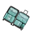 thumbnail image 1 of Yuarrent 7 unidades/Kit de cubos de embalaje, bolsa de viaje, tela no tejida, almacenamiento de equipaje, zapatos portátiles, chaqueta, maleta, bolsa de Almacenamiento y organización del hogar Azul Yuarrent HA065577-02B, 1 of 6