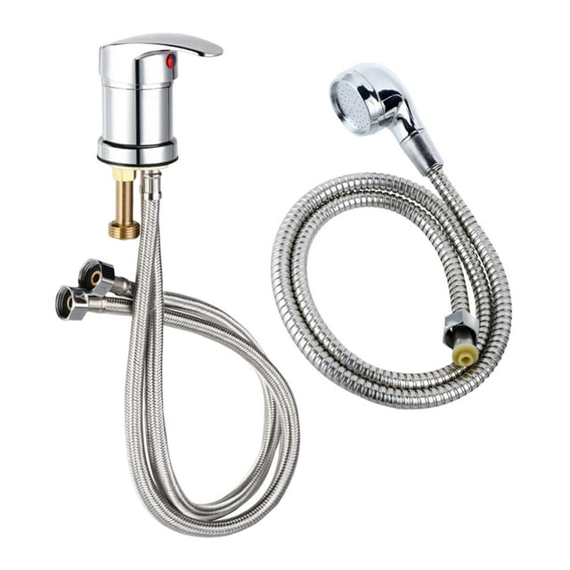 Pulverizador de grifo de fregadero con manguera de 1,2 accesorios de cuenco de champú de salón de fácil instalación profesional de un solo