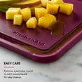 thumbnail image 4 of KitchenAid Classic Plastic Cutting Board with Trench, Non-Slip Edges, Dishwasher Safe, 8x10, Beetroot, 4 of 6