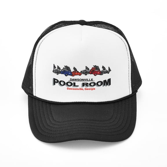 CafePress - Dawsonville Pool Room - Trucker Hat - Polyester Foam Front and Nylon Mesh Weave Back