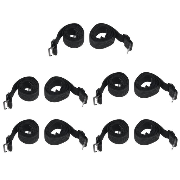 5 pares de sujetadores de tirantes, tirantes elásticos de repuesto, con aros para mujer Negro