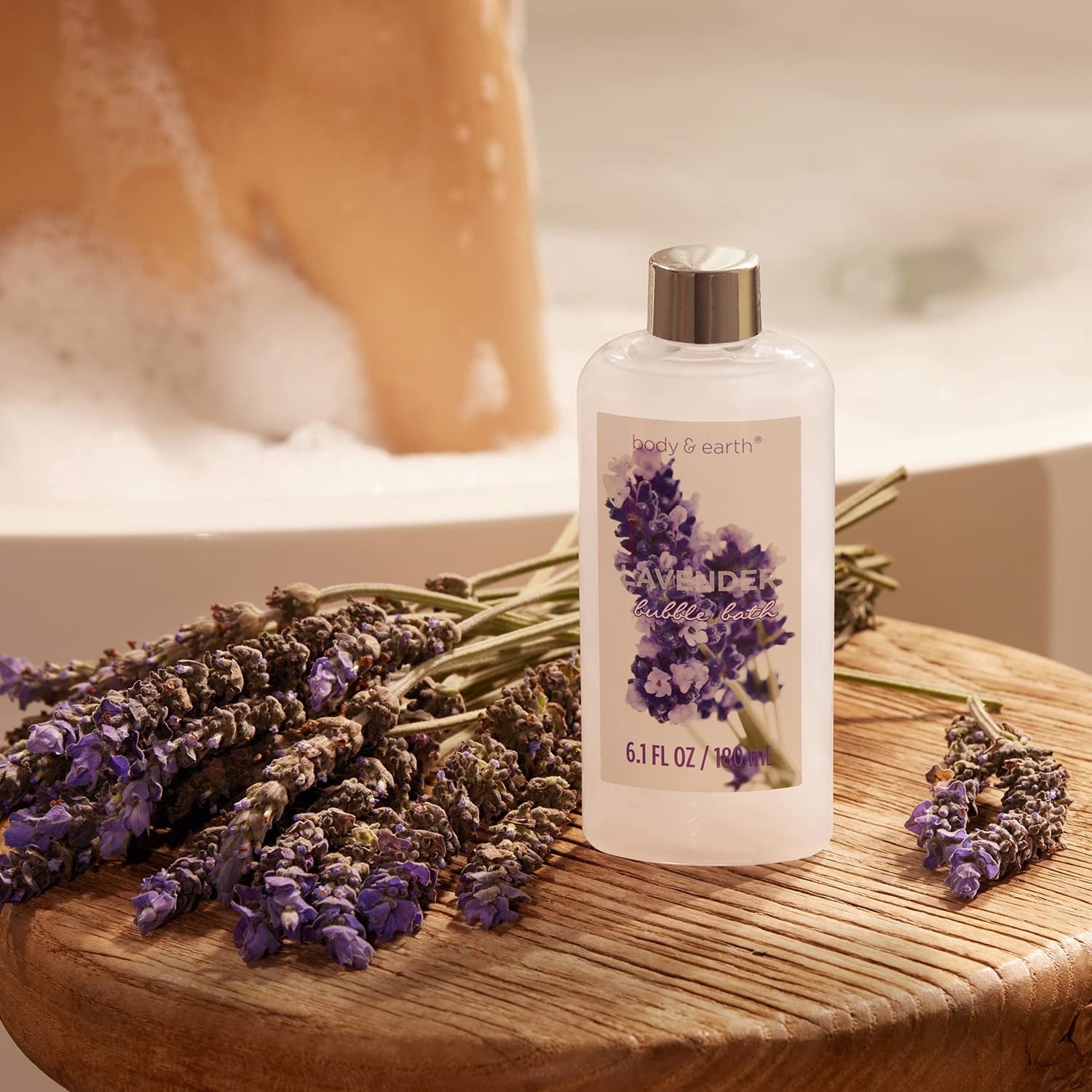 Body & Earth Bath Gift Sets for Women - 11 Pcs Lavender Spa Basket Kits, Luxury Self Care Holiday Beauty Birthday Gifts for Her