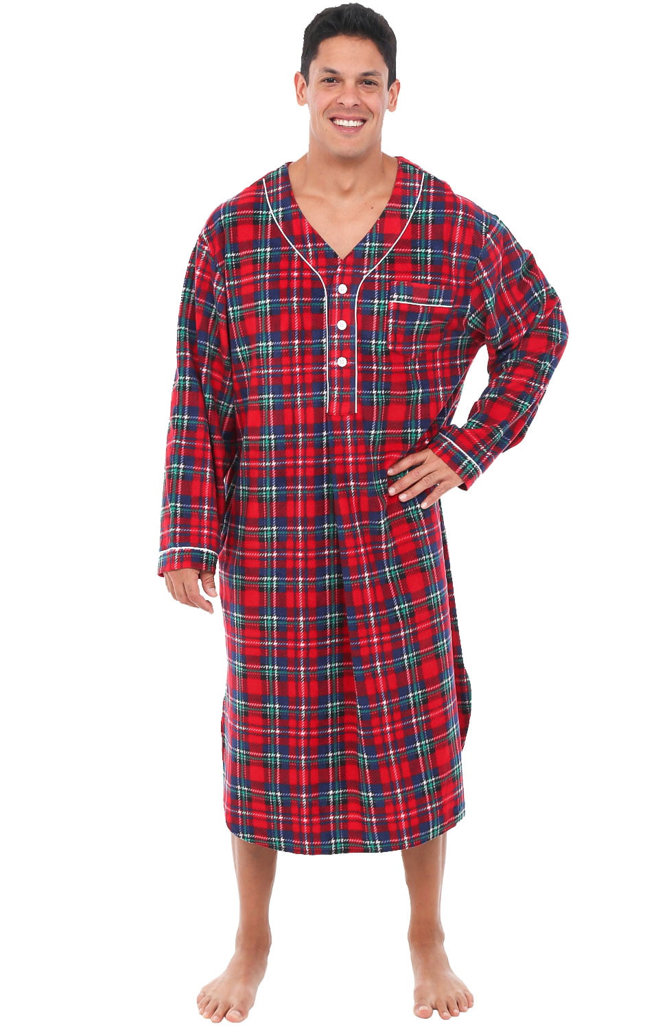 Color : Blue, Size : XL HYXSHOP Sleep Sets Pajamas Mens Autumn and Winter Coral Velvet Long Robe Casual Plaid Bathrobe Flannel Home Service