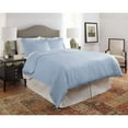thumbnail image 2 of Pointehaven  450 TC Dobby Jacquard Cotton Luxury Size Duvet Set Sterling Blue King - Cal King, 2 of 5
