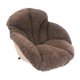 thumbnail image 5 of Cojín para silla, cojín para asiento de escritorio, cálido y cómodo, cojín de felpa para soporte de cintura, almohada de suelo para dormitorio de Café, 5 of 9
