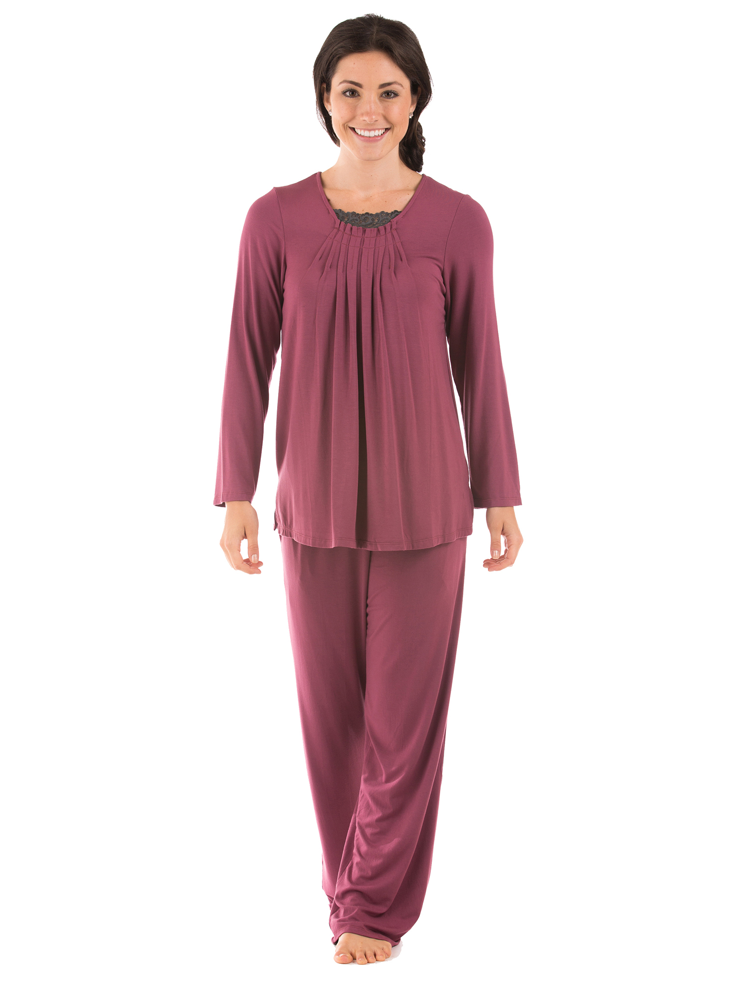 Women s Bamboo Viscose Pajama Set Tranquille Long Sleeve Pajamas By women-s-bamboo-viscose-pajama-set-tranquille-long-sleeve-pajamas-by