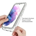 thumbnail image 4 of ELEHOLD for Samsung Galaxy S23 FE Clear Case,Gradient Clear Shockproof Flexible Bumper Transparent Non-Yellowing Slim Lightweight 2 in 1 Protective Case for Samsung Galaxy S23 FE,Clear, 4 of 5