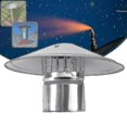 thumbnail image 3 of 4/6/8 Inch Stove Pipe Chimney Cap - Fireplaces Rain Hat, Smokeware Zinc Alloy Mushroom-Shaped, 3 of 5