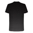 thumbnail image 4 of Yusimy Mens Athletic Short Sleeve T-Shirt Round Neck Gradient Striped Print Casual Fashion for Sports and Daily Wear, 4 of 5