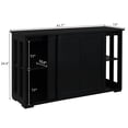 thumbnail image 2 of Zimtown Aparador de madera Buffet Gabinete de almacenamiento Mesa de sofá de consola de 42 pulgadas con puertas corredizas Zimtown contemporary, 2 of 6