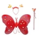 thumbnail image 2 of Juego ñas Pytimefairy de 3 piezas con varita y diadema, vestido elegante nuevo rojo Soledad Disfraz para niños, 2 of 10