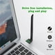 thumbnail image 3 of Adaptador Wifi USB de 150Mbps Dongle de Unidad Gratuita Compatible con 7 8 10 Tarjeta de Red Inalámbrica de Antena WiFi para Computadora Portátil de Escritorio, 3 of 6