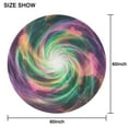 thumbnail image 6 of Colorful Spiral Pattern Round Tablecloth 60"x60",Wrinkle Wipeable Table Cloth for Kitchen Dining Room Picnic Patio Party, 6 of 6