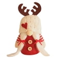 thumbnail image 2 of ¡Rebaja Especial!, Muñeco navideño, gorro de punto, muñeco con astas, muñeco Rudolf sin rostro, adorno de escritorio para decoración Akmoler, 2 of 9