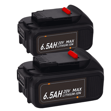 

Vinida 20V 6500mAh Li-ion Battery Black FOR 2Pack Compatible with DeWalt DCB200 DCB182 DCA1820