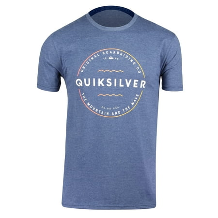 Quiksilver - Quiksilver Mens Zone Out T-Shirt - Dark Denim Heather ...