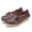 Coffee, variant on UKAP Ladies Flats Round Toe Boat Shoes Slip On Loafers Driving Leather Shoe Casual Moccasins Red 4