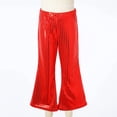 thumbnail image 2 of EnJoCho Kids Girls Sequin Dance Pants Shiny Wide Leg Bell Bottoms Trousers Jazz Hi𝗉 Ho𝗉 Street Performance Costume Party Bottoms, 2 of 7