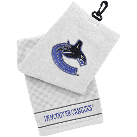 UPC 637556157102 product image for Vancouver Canucks Embroidered Tri-Fold Golf Towel - White - No Size | upcitemdb.com