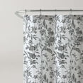 thumbnail image 4 of Home - Waterproof Shower Curtain, Stylish Bohemian Style Bathroom Decor, Elegant Floral Home Decor with 12 Plastic Hooks (Amberley Black, 72" x 72"), 4 of 6