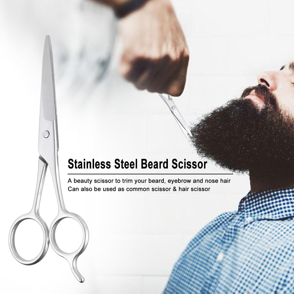 Stainless Steel Beard Scissor Mustache Scissor Shaving Shears Hair