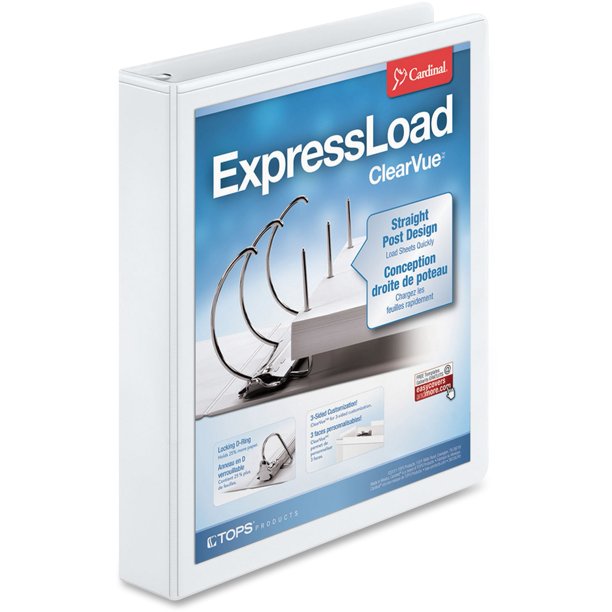 Cardinal ExpandingressLoad ClearVue Lock DRing Binders
