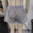 thumbnail image 1 of Pantalones cortos informales con cordón NikouMX para mujer verano elásticos, 1 of 3