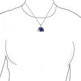 thumbnail image 2 of Bling Jewelry Womens Tribal Longevity Blue Lapis Lazuli Elephant Pendant Necklace, 2 of 4