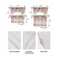 thumbnail image 5 of Orange Eucalyptus Leaves Swag Curtains for Living Room/Bedroom Windows, Botanical Fall Rustic Beige Kitchen Curtains and Valances Set 36 Inch Length, Light Filtering Swags Valance Curtain Panels, 5 of 5