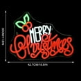 thumbnail image 2 of Merry Christmas Neon Sign, 16.8 x 11.8 Inch LED Sign XMAS Holly Berries for Christmas Decor, Holiday Wall Decoration, USB Powered, Adjustable Brightness, 2 of 8