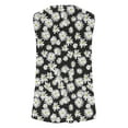 thumbnail image 4 of Pntutb Womens Summer Casual Sleeveless Blouse Crewneck Tops Floral Printed T-Shirt Vest for Ladies, 4 of 5