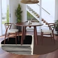 thumbnail image 3 of Round Rug 7Ft Washable Non-Slip, Brown Black Circle Area Rugs for Living Room Bedroom, Modern Abstract Art Farmhouse Striped Indoor Floor Mats Carpet Runner for Home Decor Aesthetic, 3 of 8