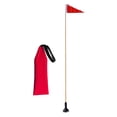 thumbnail image 1 of DYNWAVECA Long Load Travel Red Flag + Flag 3 Section Pole 47 Inch W/ Universal Mount Base For Kayaks, Canoes,Marine Boat & SUP, 1 of 10