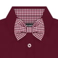 thumbnail image 4 of Creative Knitwear Infant Long Sleeve Button Down Dress Shirt- , Maroon, Sizes: 0/3m - 6/9m, 4 of 7