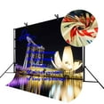 thumbnail image 4 of ABPHOTO Polyester 7x5ft Seaside City Night Backdrop Golden Sand Hotel Night Photography Background and Studio Photography Backdrop Props, 4 of 5