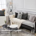 thumbnail image 2 of Deconovo Fundas de cojines decorativas - Juego of 4 Soft Linen Cushion Covers, Machine Washable Pillowcases for Sofa, Grey, 18x18 Inch, 2 of 7