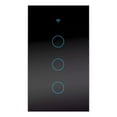 thumbnail image 1 of Interruptor Luz Pared Inteligente Wifi 3 Vías BLOSOOM Negro, 1 of 4