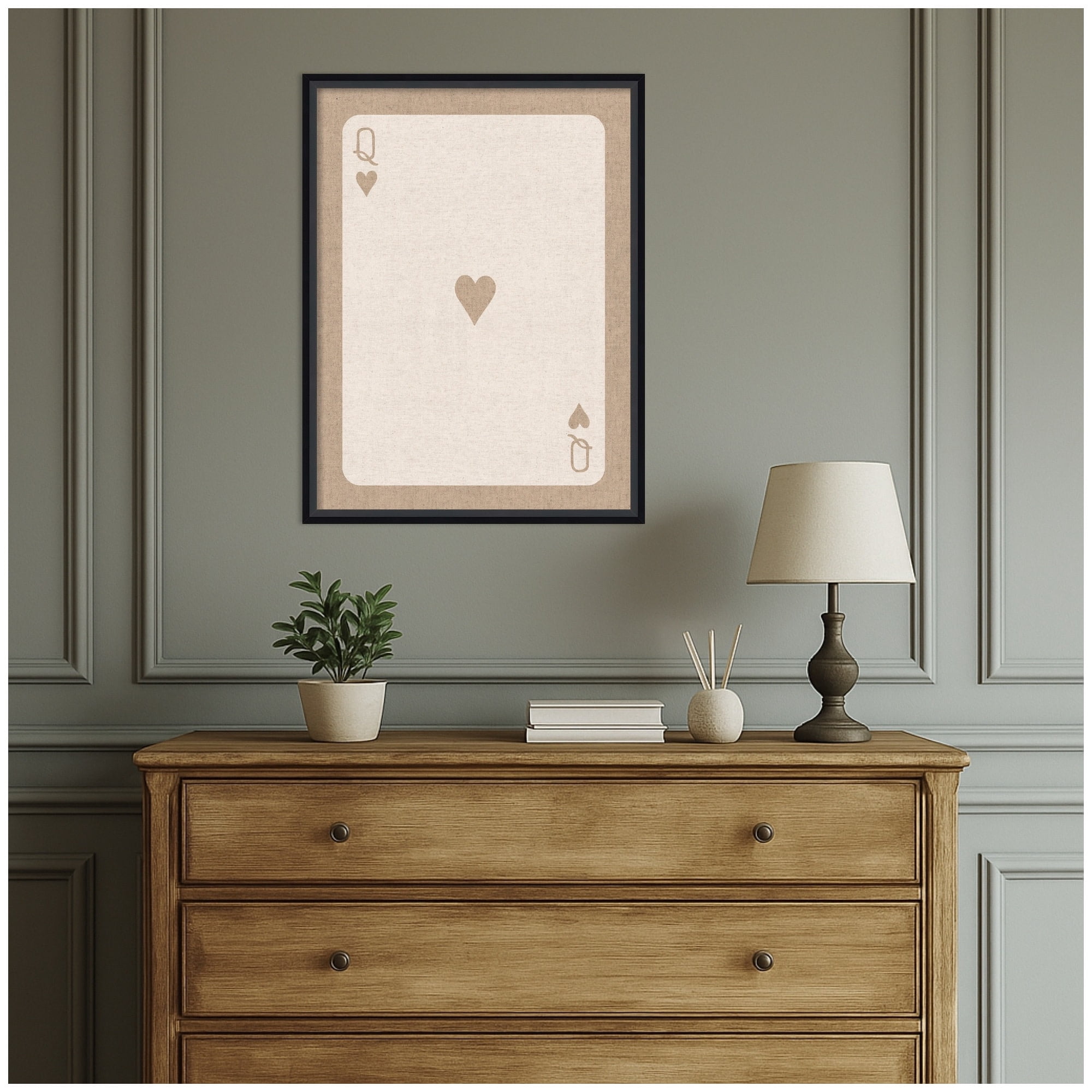 Kate and Laurel Framed Fabric Pinboard 19 x 25,  Printed Linen Modern Bulletin Board for Use as a Vision Board or Wall Organization, Lucie Black Frame