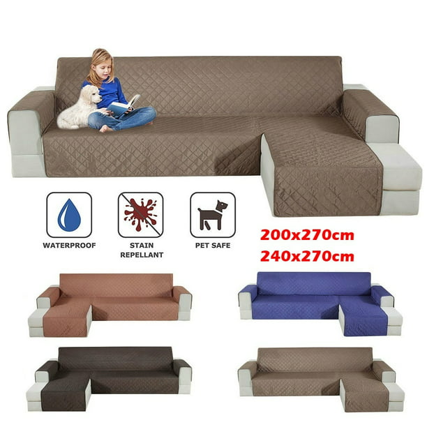 L Shaped Home Sofa Covers For Pets Kids Anti Slip Couch Recliner Slipcovers Waterproof Armchair Furniture Protector Cover Walmart Com Walmart Com