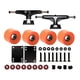 thumbnail image 2 of Los roles de monopatín de longboard incluyen 5 "ejes de monopatín, rollo de monopatín de 51 mm, almacén de monopatín, almohadillas de elevador de skat naranja Soledad Ruedas de camiones patinales, 2 of 10