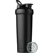 BlenderBottle Classic V2 Shaker Bottle Perfect for Protein Shakes and Pre Workout, 32-Ounce, Black