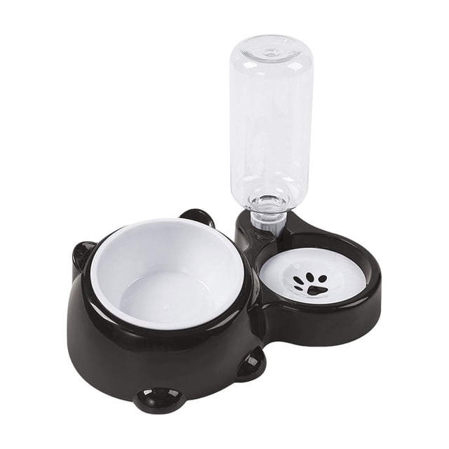 Lksixu Pet Supplies Cats Bowl Two In One Drinking Water Dog Water Bowl Rice Bowl Pet Bowl Drinking Water Feeding All One Suitable For Dogs And Cats To Live And Drink Water for Small Dogs and Cats