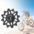 thumbnail image 2 of 12T/14T Rear Derailleur Pulley Aluminum Alloy Jockey Wheel Ceramic Guide Pulley Roller , Mountain Bike, , BMX , 12 12T Black, 2 of 9