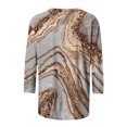 thumbnail image 5 of Hauts pour Femmes Mode pour Femmes T-shirt Ample Imprimé de Pâques Blouse Mi-Longue à Manches 3/4 Col Rond Hauts Décontractés Femmes Hauts Grande Taille en Liquidation, 5 of 5