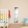 thumbnail image 3 of Wdftyju 6 piezas de pegatinas de pared de espejo 3D con forma de onda extraíble para decoración del hogar (plata) Wdftyju 2cz2sl3wr7sp3sv7D02, 3 of 9