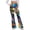 Multicolor4, variant on Women's Rainbow Gradient Sequin Flared Pants, High-Waisted Colorful Bell Bottoms, Sparkly Disco Pants for Party, Festival & Pride Events